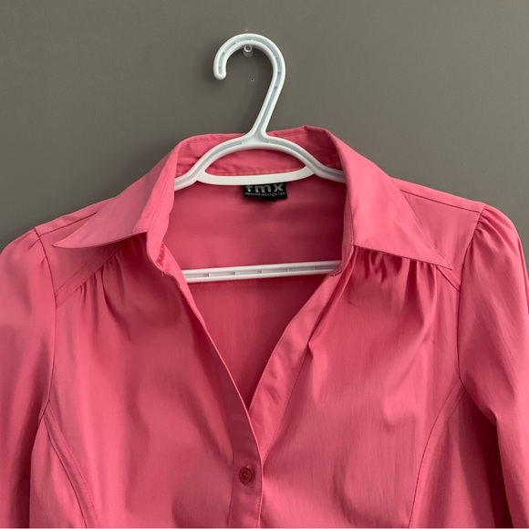Fmx Small Petite Pink Button Down Shirt - Picture 3 of 10